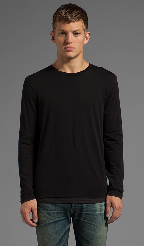 Long Sleeve Double Layer Crew