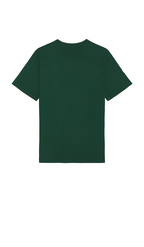 Vince Garment Dye Short Sleeve Tee In Dark Green