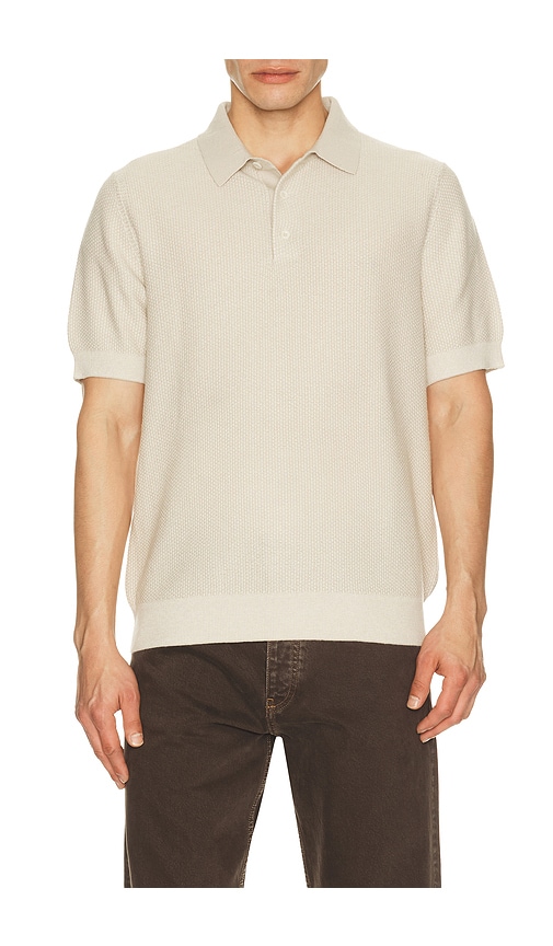 Vince Geo Jacquard Short Sleeve Polo