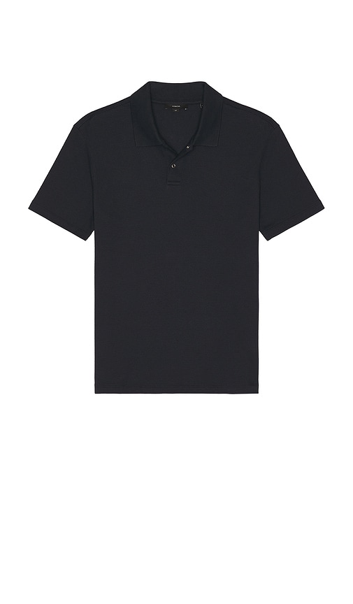 Vince Mesh Knit Snap Short Sleeve Polo | Thumbnail 4 Vince Mesh Knit Snap Short Sleeve Polo | Thumbnail 4