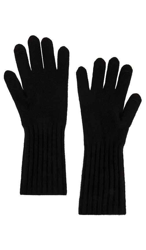 Vince Boiled Cashmere Knit Glove In Black