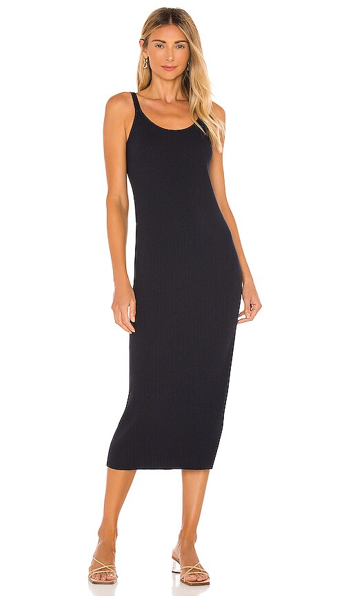thumbnail image 2 of Vince Women's Rib Knit Midi Dress | Cotton Blend 2 of 10