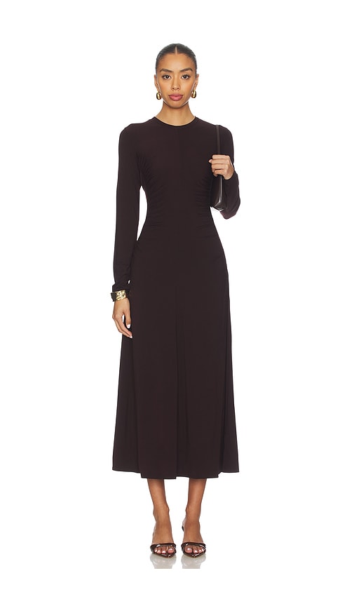 Vince Curved Seam Rouched Dress