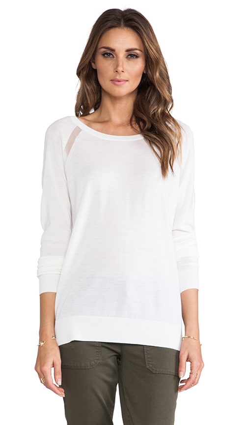 Sheer Raglan Sweater