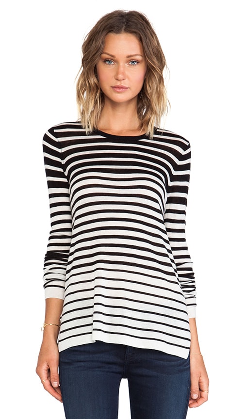 Striped Crew Sweater