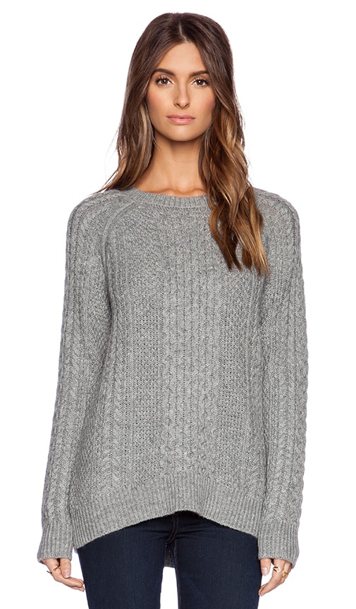 Vince Cable Knit Sweater in Cinder REVOLVE