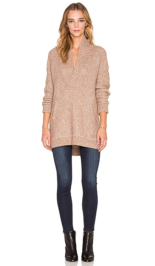 Chevron Stitch Pullover Sweater