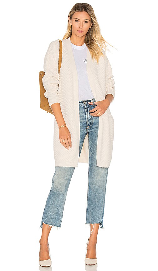 ivory honeycomb cardigan