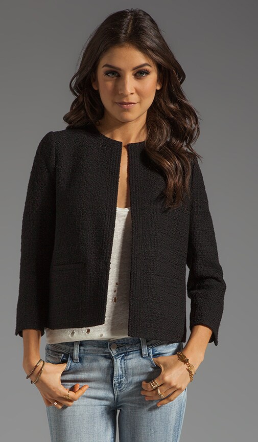 Wool Blend Cropped Jacket