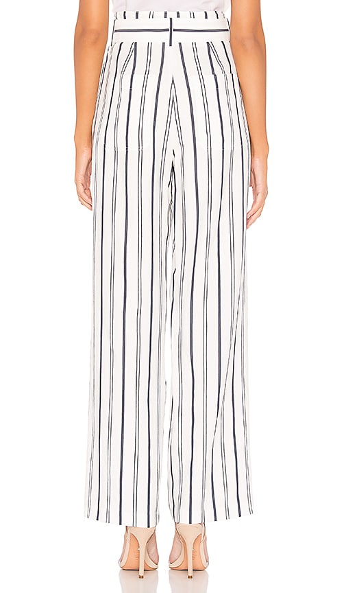 vince dobby stripe belted pants