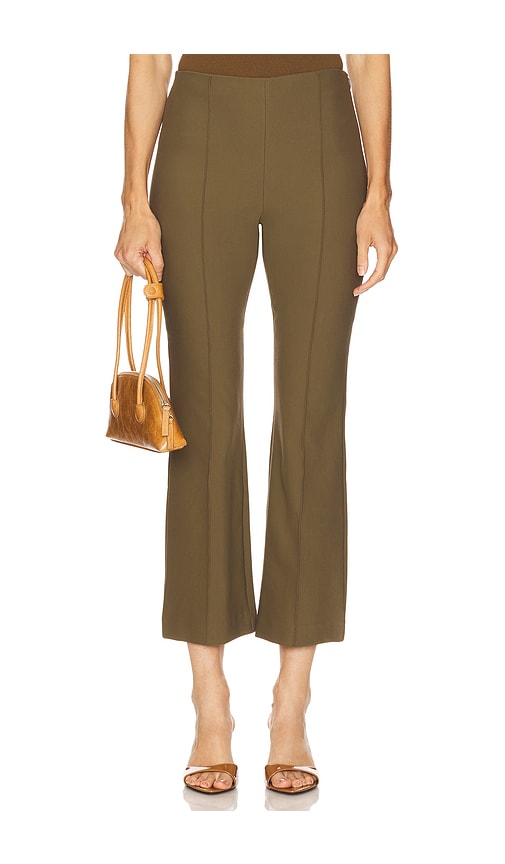 Pintuck Crop Flare Pant in Sage. - size M (also in S, XS, XXS) - Vince - Modalova