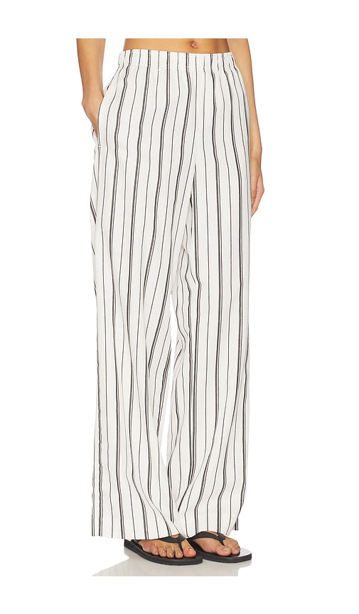 Vince Resort Stripe Drawstring Pull On Pant In Multi