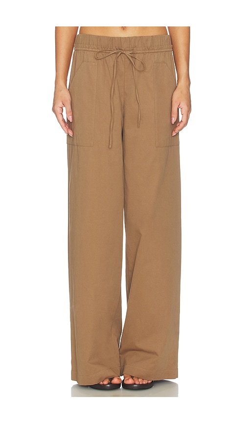 Vince Mid Rise Cotton Drawstring Pant
