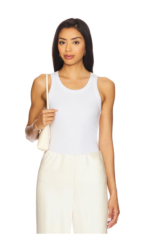 Scoop Neck Tank in White. - size L (also in M, S, XS) - Vince - Modalova