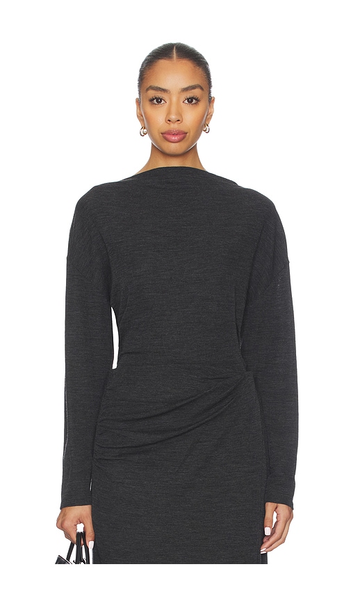 Vince Draped Slash Neck Top
