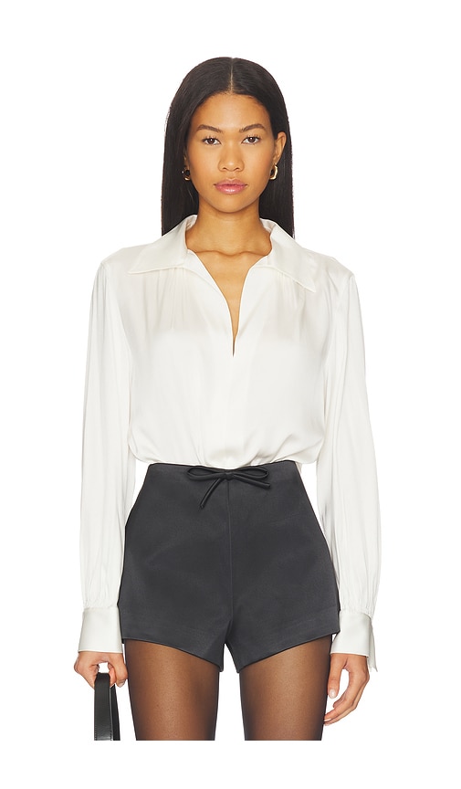 Vince Placed Smocked Blouse