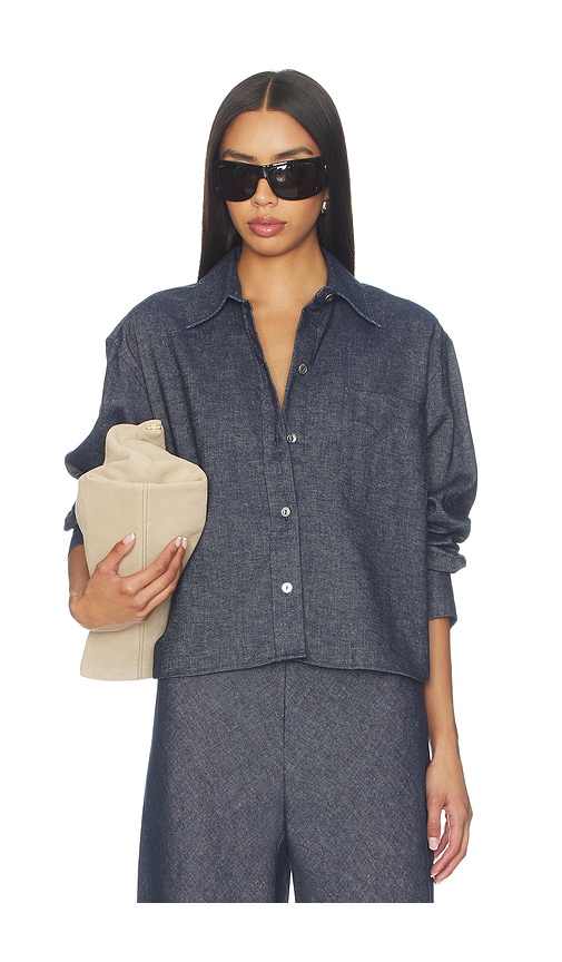 Vince Cropped Long Sleeve Shirt