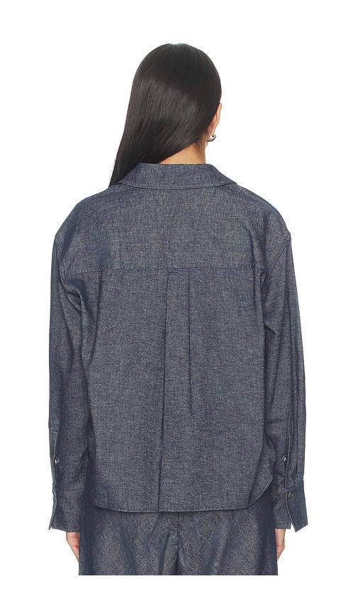 Vince Cropped Langarmshirt In Navy. Größe Xs. Also In S, M, L. 