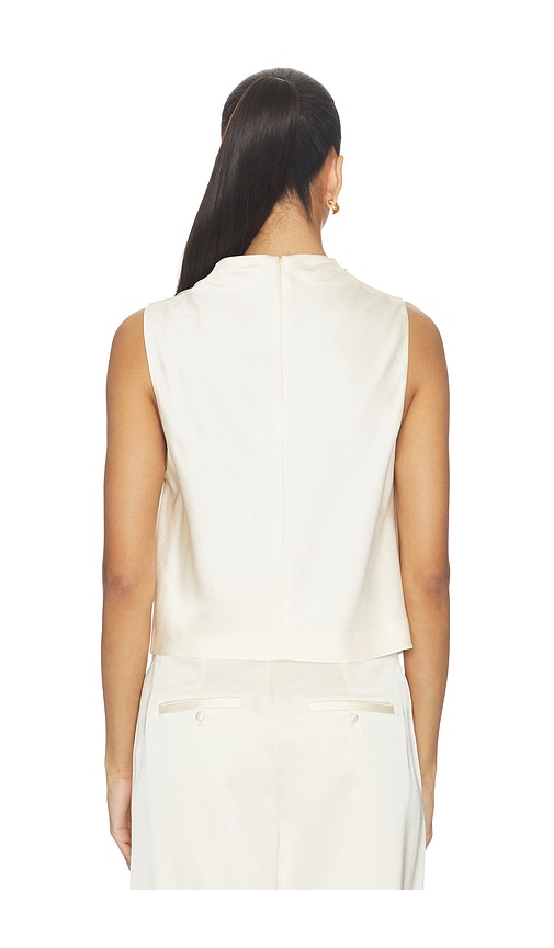  Vince Crop Top Mit Wasserfallausschnitt In Ivory. Größe Xs. Also In S, M, L. 