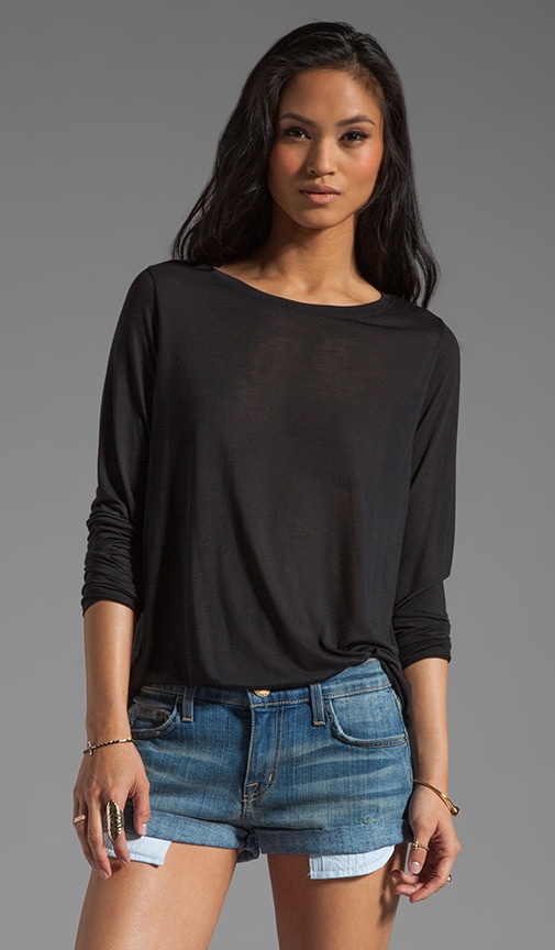 Mixed Media Tees Silk L/S