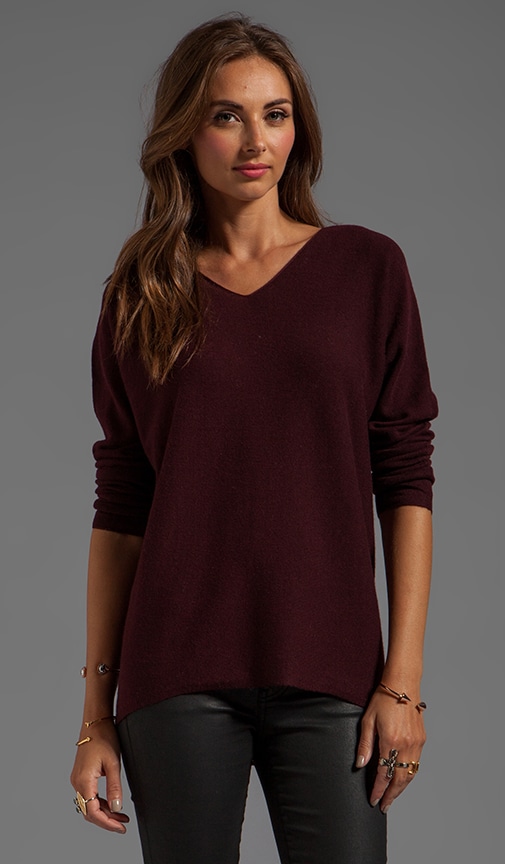 Cashmere Hi Low Vee
