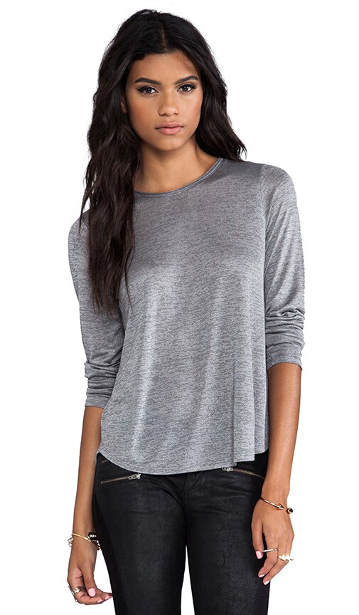 Long Tail Hem Crew Neck Tee
