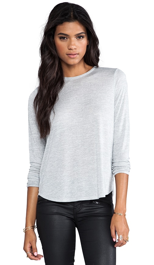 Long Tail Hem Crew Neck Tee