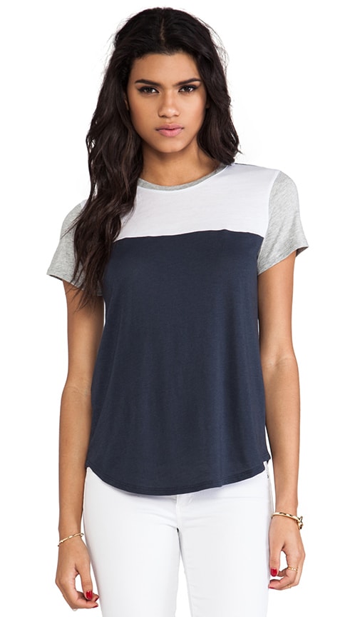 Colorblocked Shirt Tail Tee