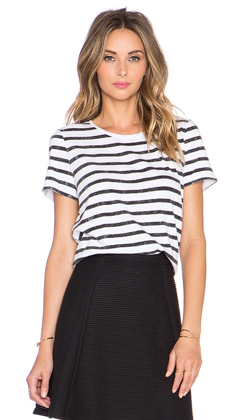 Distressed Striped Tee