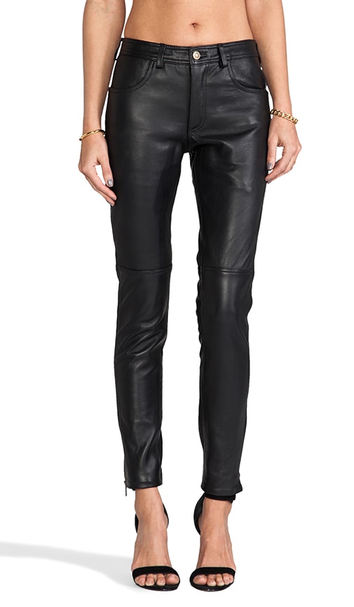 BLANKNYC Faux Leather Pant in Boom Bap