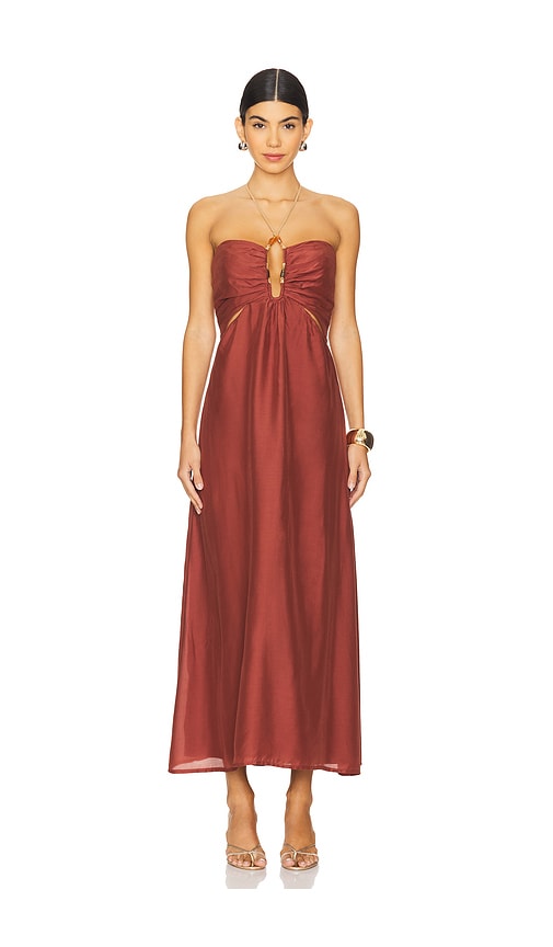 Vix Swimwear Melina Detail Dress in Nutshell