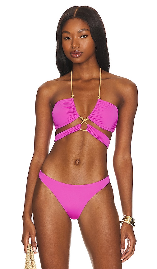 Vix Swimwear Gi Bikini Top In Bubblegum