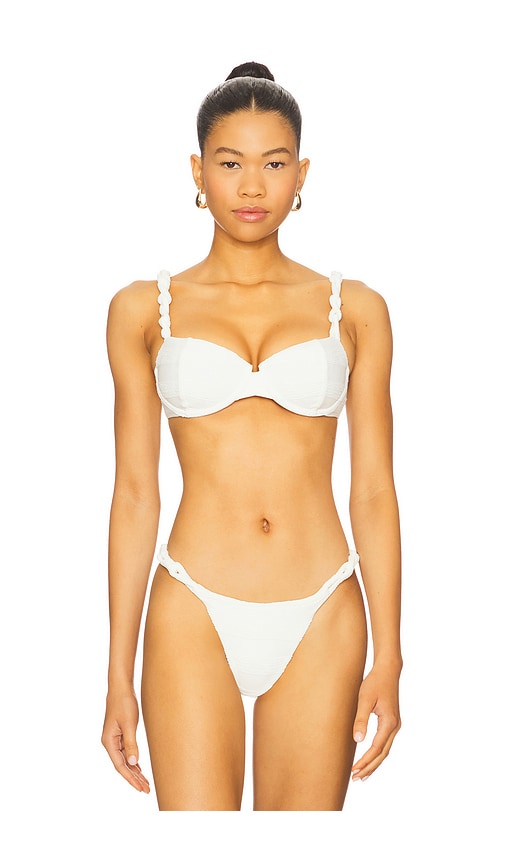 Leanne Nissi Bikini Top in White. - size S (also in L, M, XL)