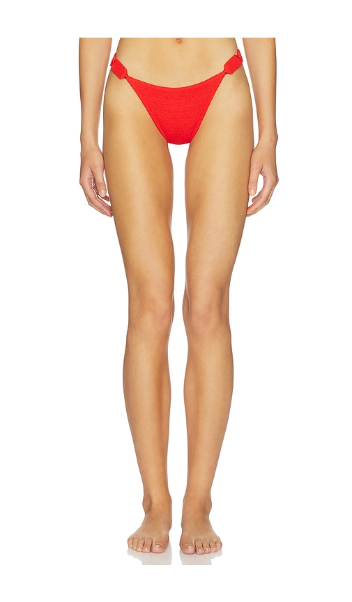 x Rosie Huntington-Whiteley Swimwear Alix Cheeky Bikini Bottom by Vix Swimwear in Spicy Red