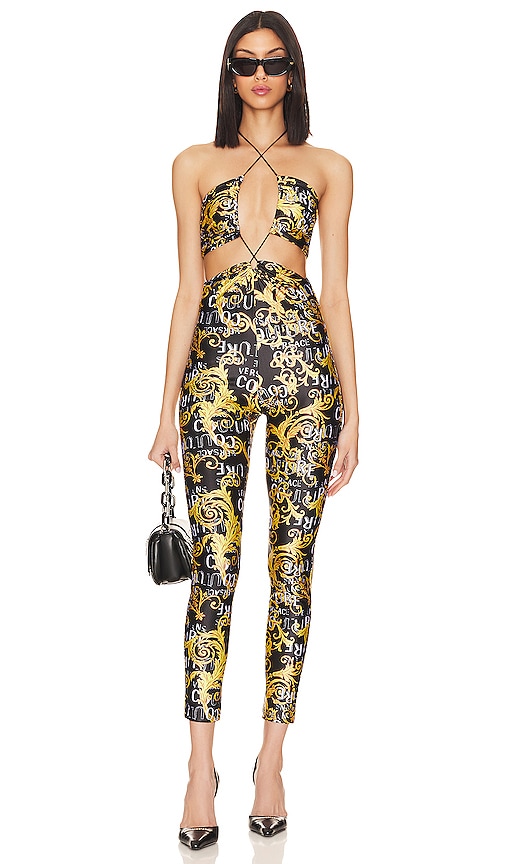 Versace Jeans Couture Pop Couture Jumpsuit in Black