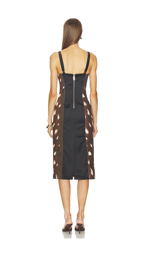  Vaillant Midikleid Mit Bustier In Brown. Größe 34. Also In 36, 38. 