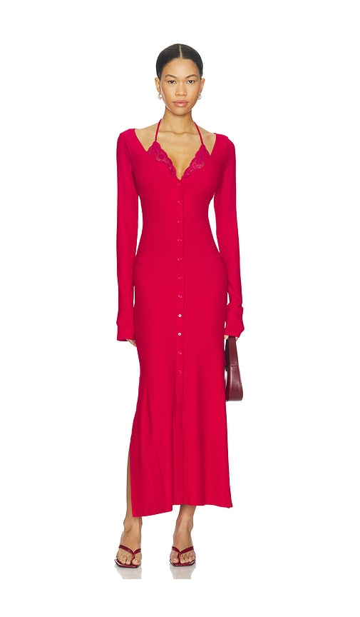 Vaillant Ribbed Jersey Cardigan Dress