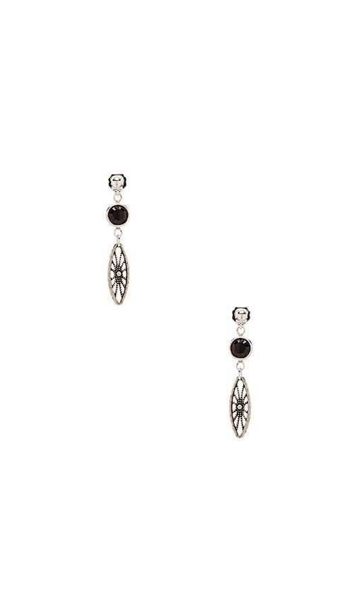 Legends Black Crystal Earrings