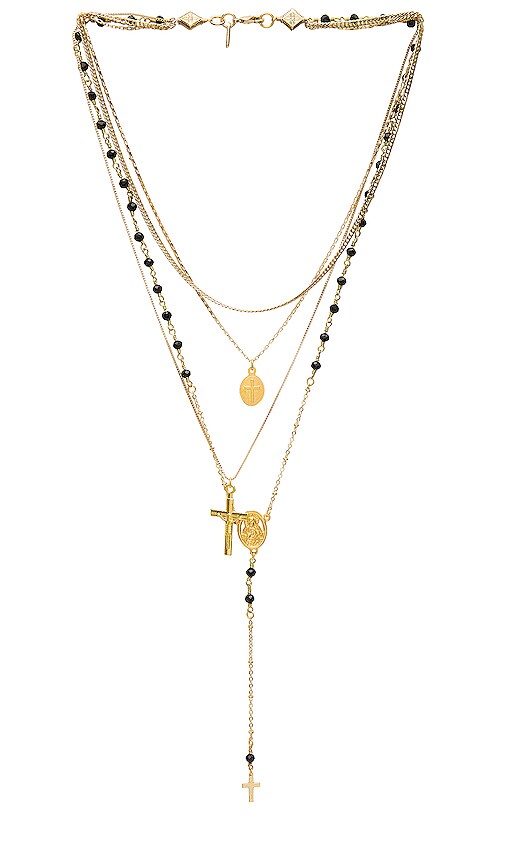 Multi Layered Chain & Stone Rosary