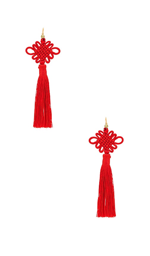 The Chinese Good Luck Tassel Earrings