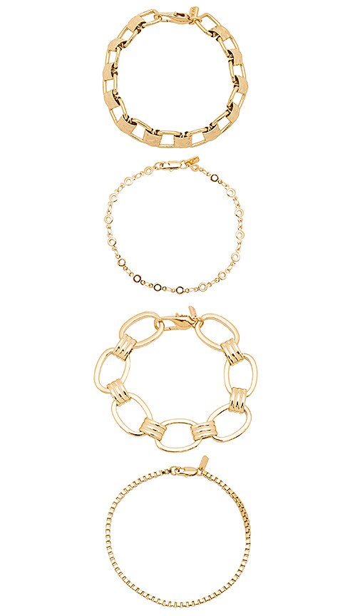 Vanessa Mooney Riley Bracelet Set in Gold | REVOLVE
