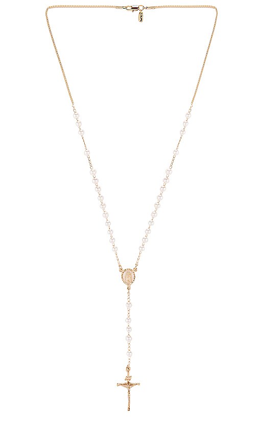Vanessa Mooney The Pearl Rosary in Gold