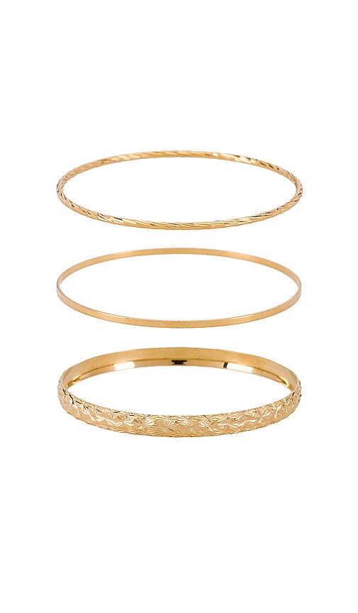 X REVOLVE The Bold & Finesse Bangle Set
