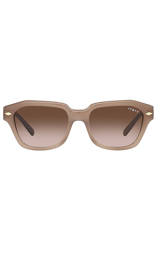 Vogue Eyewear X Hailey Bieber Square Sunglasses In Light Brown