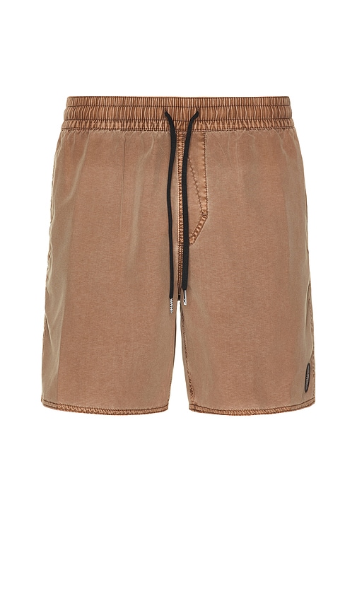 Center Swim Trunks in Brown. - size XL/1X (also in L, M, S)