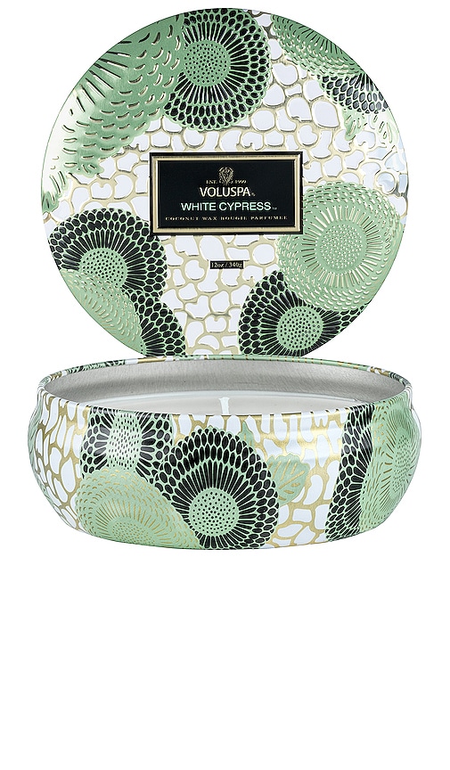 3-Wick Tin Candle in Mint.