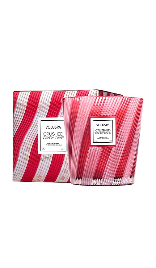 Voluspa Crushed Candy Cane 3 Wick Hearth Candle