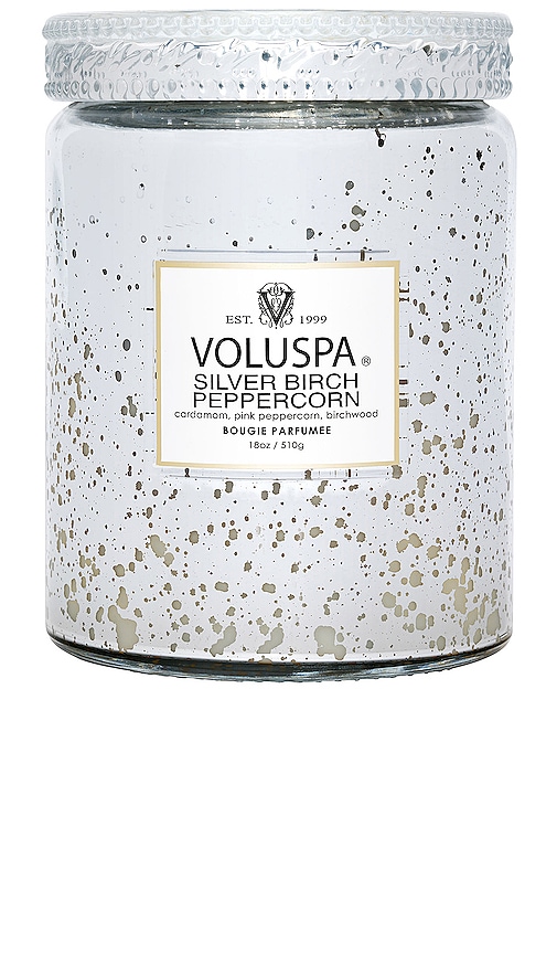 Voluspa Silver Birch Peppercorn Large Jar Candle