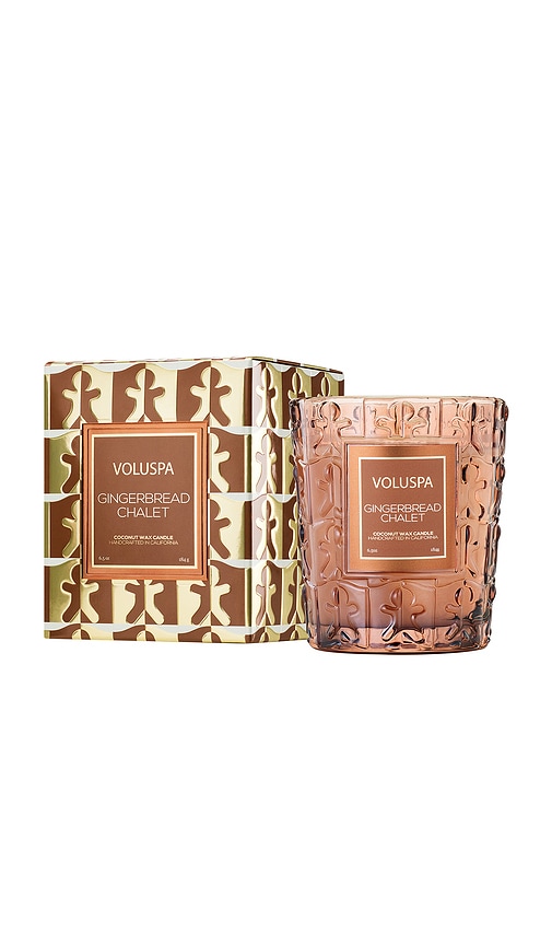 Voluspa Gingerbread 6.5oz Classic Candle In Brown