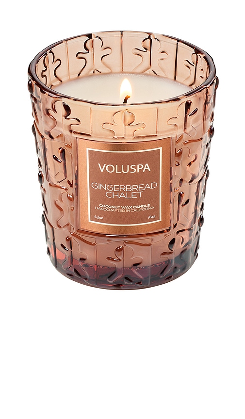 Voluspa Gingerbread 6.5oz Classic Candle In Brown